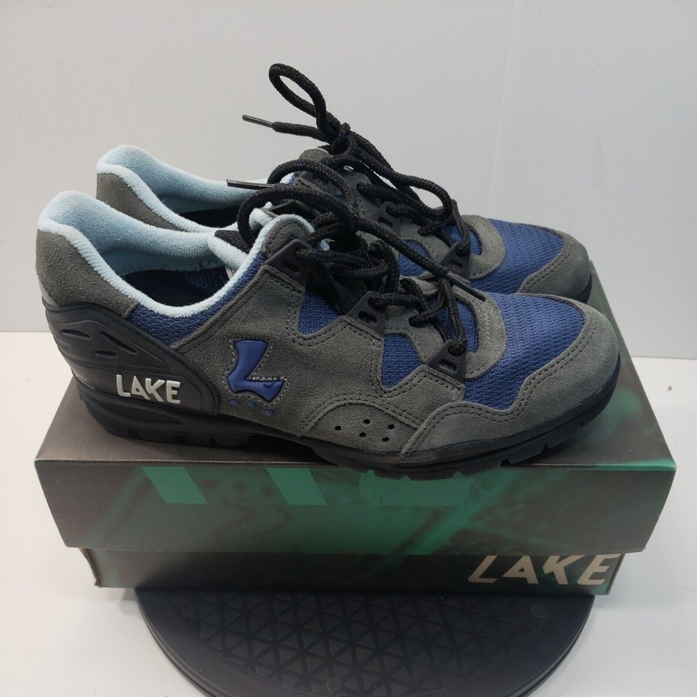 Lake Cycling SPD Women's MTB Shoes MX100W Grey/Blue Size EUR 41 / US 9 Bike Shoe